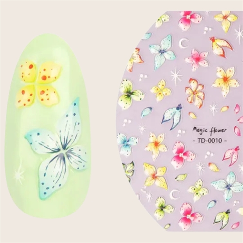 Emmi-Nail - 5D Nail Art Sticker Soft Gel Flower 1
